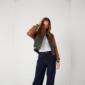 FREE PEOPLE X BLANKNYC All Nighter Bomber Jacket